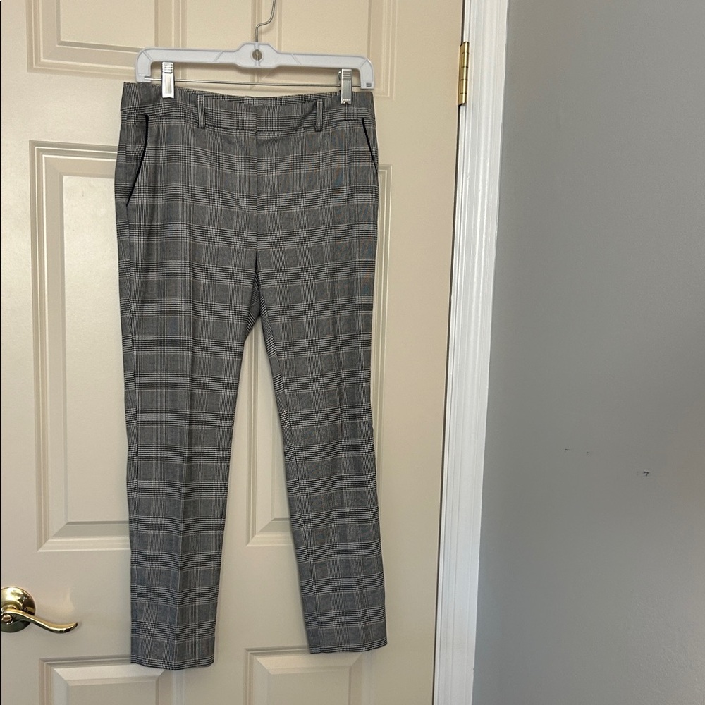White House Black Market Gray Plaid Pants